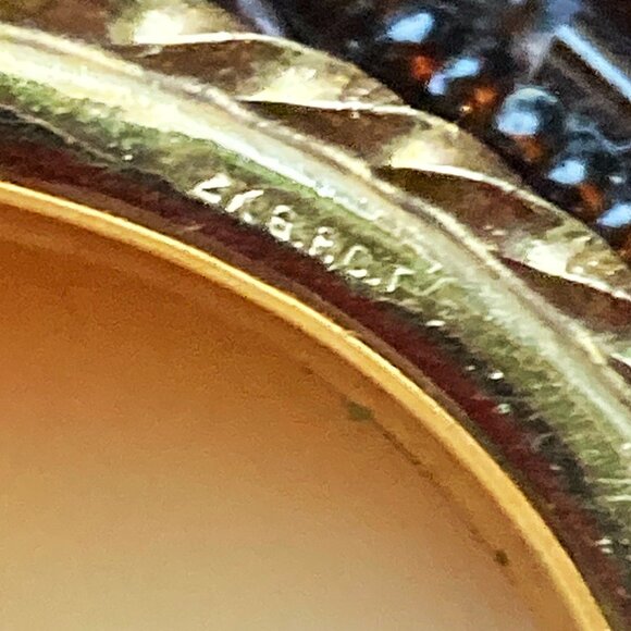 Magnificent left-facing gold-filled shell cameo brooch/pendant - Picture 8 of 8